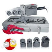 PROXTECH Yüksek Kalite Çift Residanslı 1800 W Makaslı PPRC Plastik Boru Kaynak Makinesi Çantalı Teflon Hediye thumbnail 1