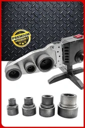 PROXTECH  Yüksek Kalite Çift Residans Ayarlı Pprc Plastik Boru Kaynak Makinesi 3 Metre Teflon Makaslı Set thumbnail 3