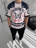 Erkek Dijital Baskılı T-Shirt - Siyah - 1