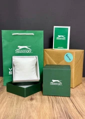 Slazenger Yeşil Kadran Gümüş Renk Çelik Kordon Erkek Kol Saati - 5