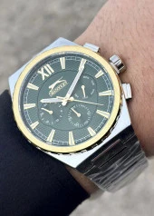 Slazenger Yeşil Kadran Gümüş Renk Çelik Kordon Erkek Kol Saati - 6