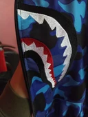 Unisex Pubg Bape x Shark Hoodie - Mavi - 7