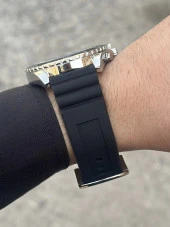Slazenger Siyah Silikon kordon Gümüş Renk Kasa Erkek Kol Saati - 3