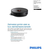 Philips HomeRun 3000 Serisi Aqua XU3000/01 Siyah Akıllı Robot Süpürge - 4