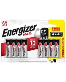 Energizer Max Alkaline AA Kalem Pil 4+4 AA LR6 - 1