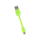 GOJİ FİT 8CM APPLE LİGHTNİNG ŞARJ + VERİ KABLOSU YEŞİL - 1