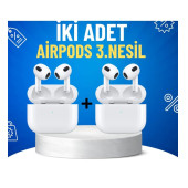 İKİ ADET AİR 3.NESİL PREMİUM SERİ BLUETOOTH KULAKLIK - 1