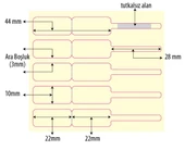 72 x 10 mm Standart Kuyumcu Etiketi - 1