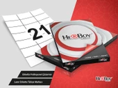 HerBoy 70 mm x 42.43 mm 100 Sayfa Lazer Etiket HB-1124 - 1