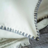 Apricitas Home Muslin Çift Kişilik Yatak Örtülü Nevresim Takımı June Gri - 3