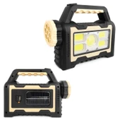 Hs-8031-B Solar Kamp Lambası Acil Durum Işığı Şarjlı 7 Led+55 Cob Led - 1