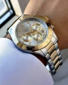 Ferrucci Erkek Fonksiyonlu Metal Kordon Kol Saati  Gold Gümüş thumbnail 1