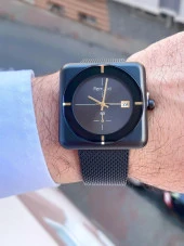 Ferrucci Erkek Hasır Kordon Kol Saatİ  Lacivert thumbnail 2