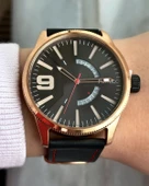 Ferrucci Erkek Deri Kordon Kol Saatİ  Siyah Rose thumbnail 2