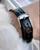 Ferrucci Kadın Deri Kordon Kol Saatİ  Siyah thumbnail 3