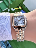 Ferrucci Vintage Kare Minimal Kadın Kol Saati  Gümüş Turuncu - 5