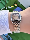 Ferrucci Vintage Kare Minimal Kadın Kol Saati  Gümüş Turuncu - 2