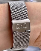 Q&Q Erkek Hasır Kordon Kol Saatİ  Gümüş Siyah thumbnail 3