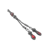 Pigado 1000 Ayar Gümüş Çiftli Trabzon Kazaz Tesbih Püskülü - 1