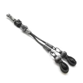 Pigado 1000 Ayar Gümüş Çiftli Trabzon Kazaz Tesbih Püskülü - 2