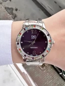 Q&Q Kadın Metal Kordon Kol Saatİ  Mor thumbnail 2