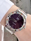 Q&Q Kadın Metal Kordon Kol Saatİ  Mor thumbnail 1