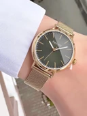 Ferrucci Kadın Hasır Kordon Kol Saati  Gold Yeşil thumbnail 2