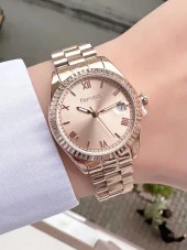 Ferrucci Takvimli Kadın Metal Kordon Kol Saati thumbnail 2