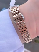 Ferrucci Dikdörtgen Kadın Metal Kordon Kol Saati  Rose thumbnail 3