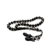 1000 Ayar Gümüş Püsküllü Ayyıldız İşlemeli Gürcistan Oltu Tesbih thumbnail 2