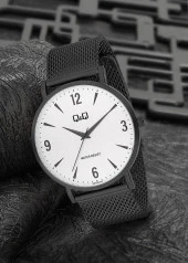 Q&Q Erkek Kol Saati 3G2420 Metal Siyah thumbnail 1