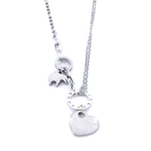 Çelik Kalp Kolye - Paslanmaz Çelik Kadın Kolye KLY-585 thumbnail 1