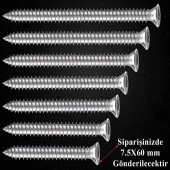 Buldex Vida 7.5x60 mm 50 ADET Sivri Uçlu Dübelsiz Beton Vidası Tork Duvar Vidası Buldeks thumbnail 4