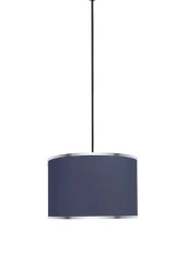 Minimal Viscose 30x30x21 Siyah Elektrik Kablolu Kumaş Avize - 1