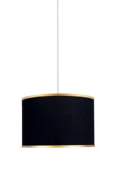 Minimal Viscose 30x30x21 Siyah Kumaş Avize - 3
