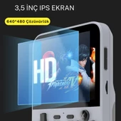 Cosmostech D007 Plus Android Taşınabilir Retro El Atarisi Game Oyun Konsolu HD IPS 3.5 Ekran -10.000+ Oyunlu Gri thumbnail 3