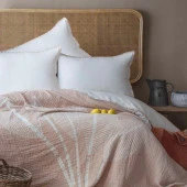 Apricitas Home Muslin Çift Kişilik Yatak Örtülü Nevresim Takımı June Bej thumbnail 1