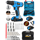 ProJcb Plus Germany Wromble BLUE 328 W Çelik Şanzuman 45 Kademe Yüksek Tork Çift Akülü Şarjlı Matkap + Set - 1