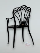 Ferforje Görünümlü Plastik İstanbul Tek Sandalye, Bahçe, Balkon Ve Dış Mekanda Kullanılabilir Sandalye - 2