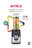 Arnica GH21420 Siyah Gümüş Kişisel Blender Seti - 3