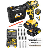Projcb Plus Germany Yellow 45 Kademe Yüksek Tork 328 W Çelik Şanzuman Çift Akülü Şarjlı Matkap + Set - 1