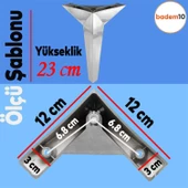 Kale Lüks Mobilya Yükseltici Kanepe Tv Ünitesi Koltuk Ayağı Konsol Ayakları Krom 23 Cm - 2