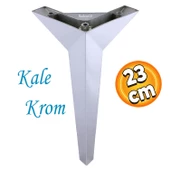 Kale Lüks Mobilya Yükseltici Kanepe Tv Ünitesi Koltuk Ayağı Konsol Ayakları Krom 23 Cm - 1