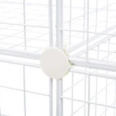 12 Bölmeli Tel Küp Çok Amaçlı Organizer Raf Beyaz 33cm Mutfak, Oyuncak, Kiler, Depolama Rafı - 7