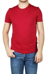 Cazador B.Yaka  K.Kol Basic Erkek T-şhirt 4618 Bordo thumbnail 1