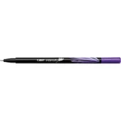 Bic Keçe Uç Kalem İnterstiy Fine Liner İnce Uçlu Kalem Mor (12 Li Paket) - 3