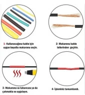 164 Parça Set Isıyla Daralan Makaron Kablo Koruyucu Kılıf thumbnail 4