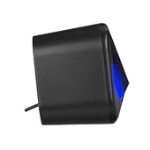 Snopy SN-83U Led Işıklı 2 Watt x2 Siyah Usb 2.0 Rgb Işıklı Gaming 1+1 Mini Speaker Hoparlör Pc Bilgisayar Yanı Hoparlör - 6