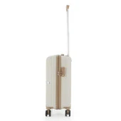 MÇS 3lü Set Kırılmaz Silikon Seyahat Valizi Bavulu V374 Kemik/Şampanya thumbnail 8