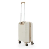 MÇS 3lü Set Kırılmaz Silikon Seyahat Valizi Bavulu V374 Kemik/Şampanya thumbnail 12
